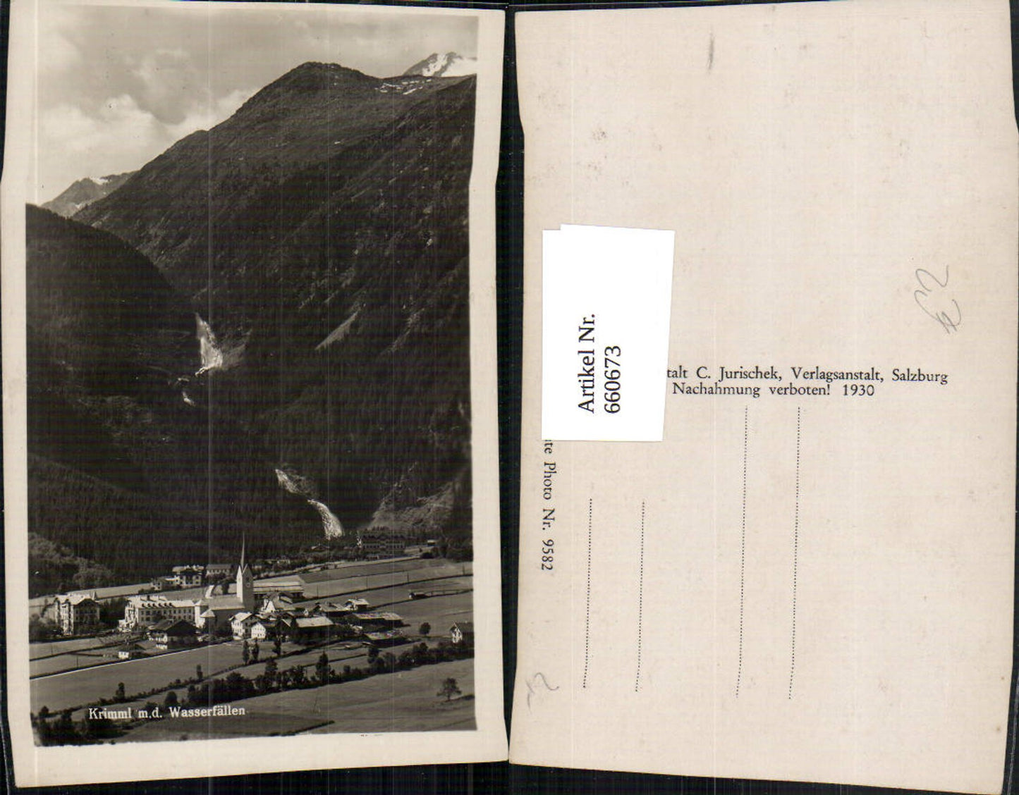 660673,Foto Ak Krimml m. d. Wasserfällen