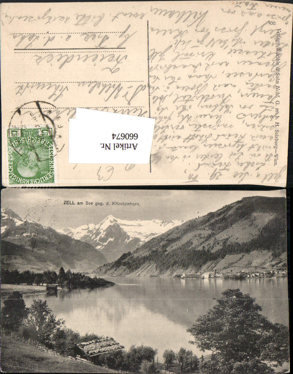 660674,Zell a. See geg. d. Kitzsteinhorn