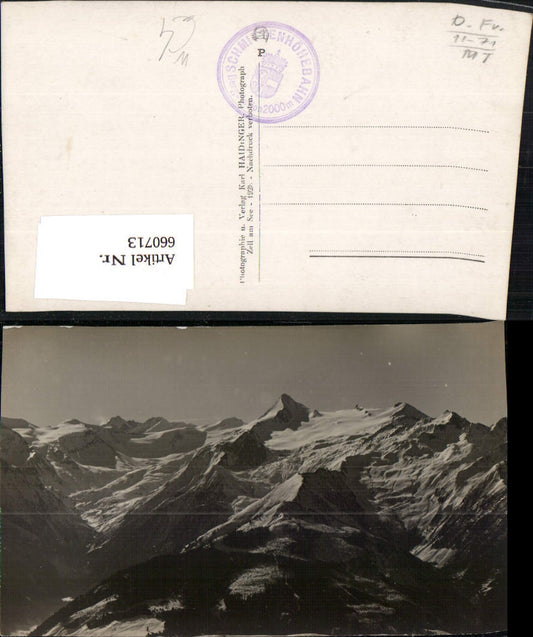 660713,Foto Ak Schmittenhöhe Zell a. See