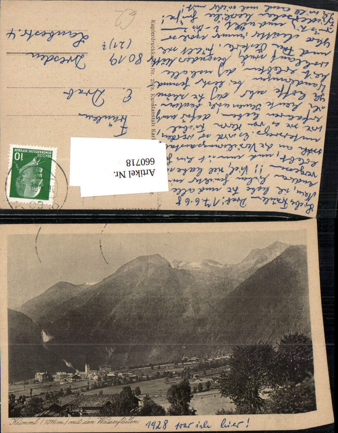 660718,Krimml mit den Wasserfällen