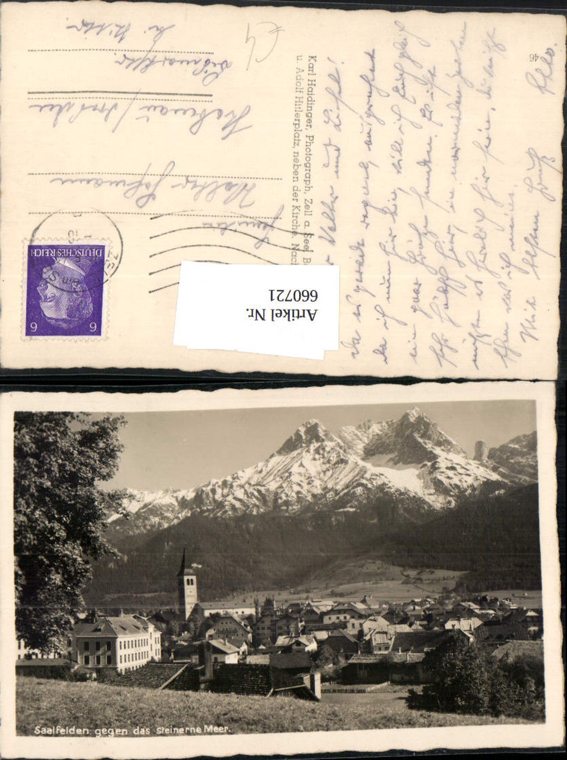 660721,Saalfelden geg. d. Steinerne Meer Saalfelden am Steinernen Meer