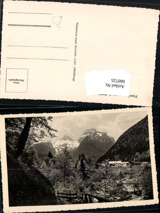 660725,Foto Ak Lofer Teufelssteg geg. d. Steinberge