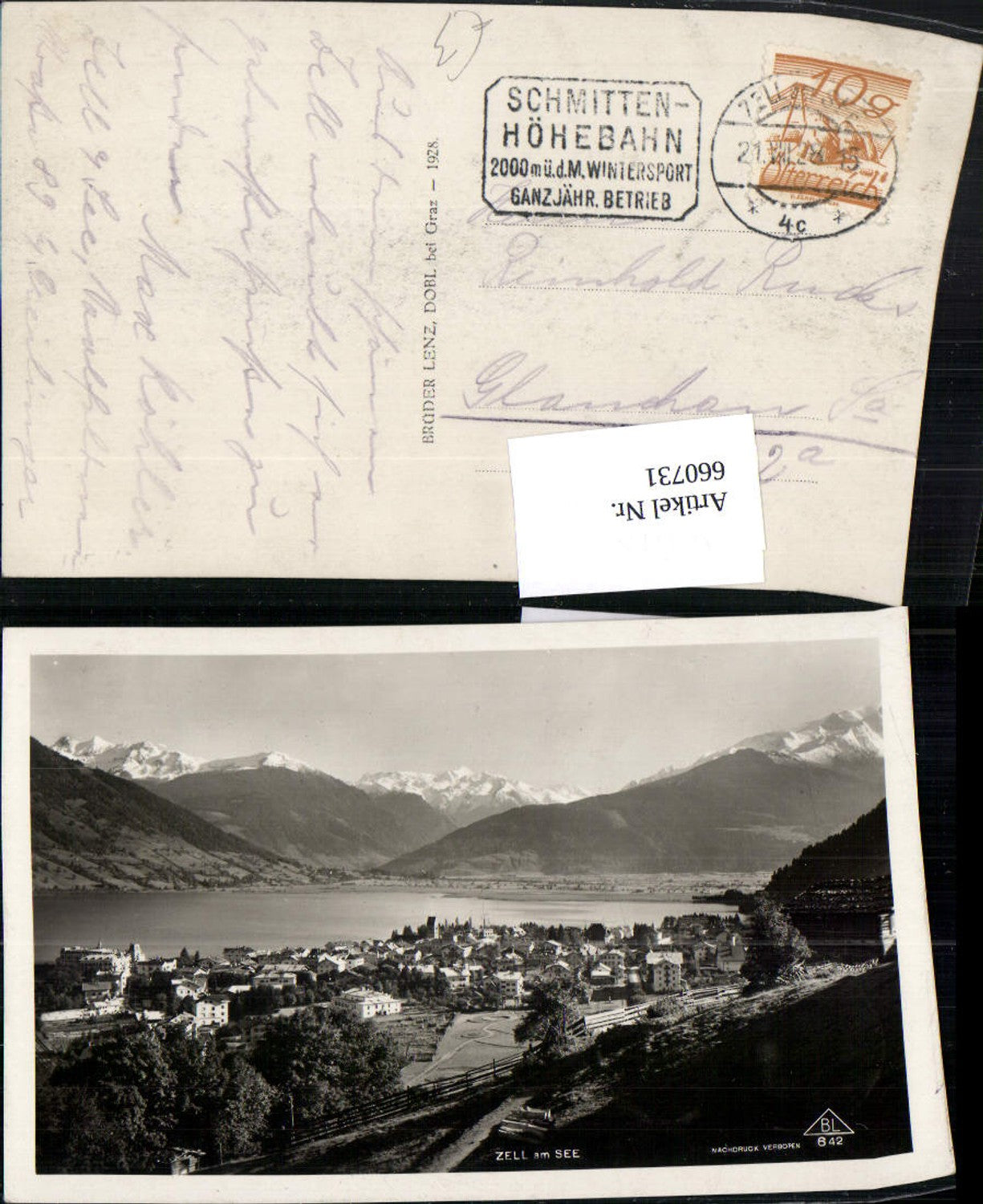660731,Foto Ak Zell a. See Ansicht