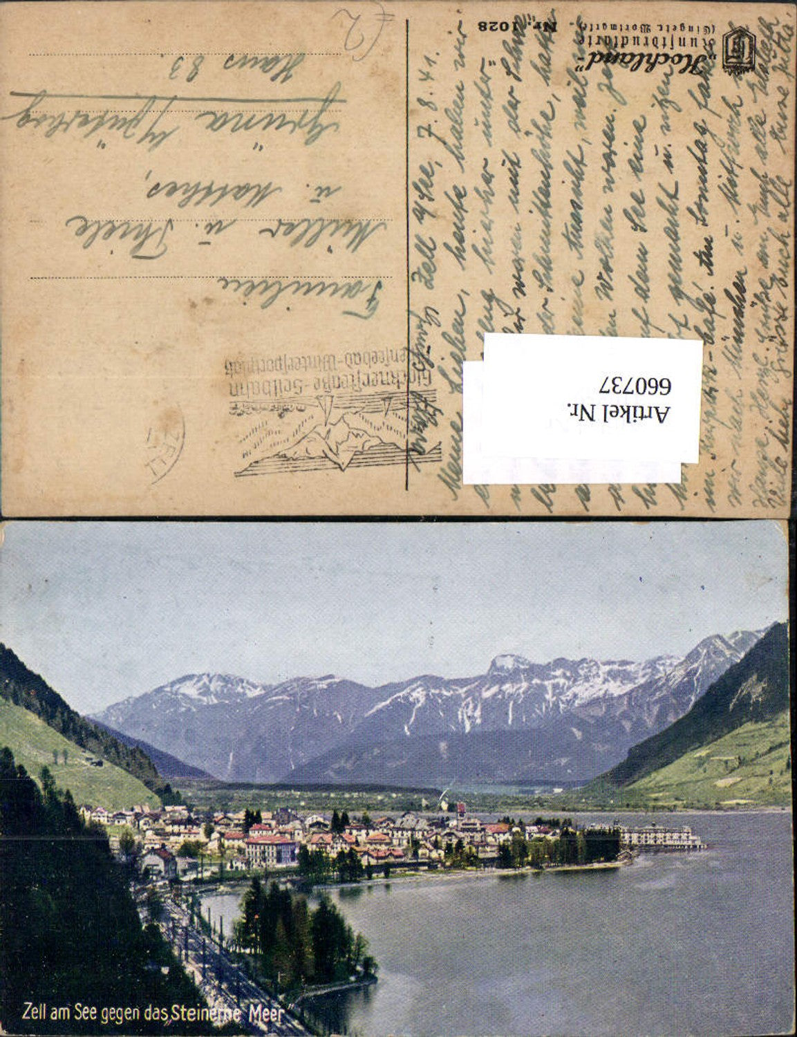 660737,Zell a. See geg. d. Steinerne Meer
