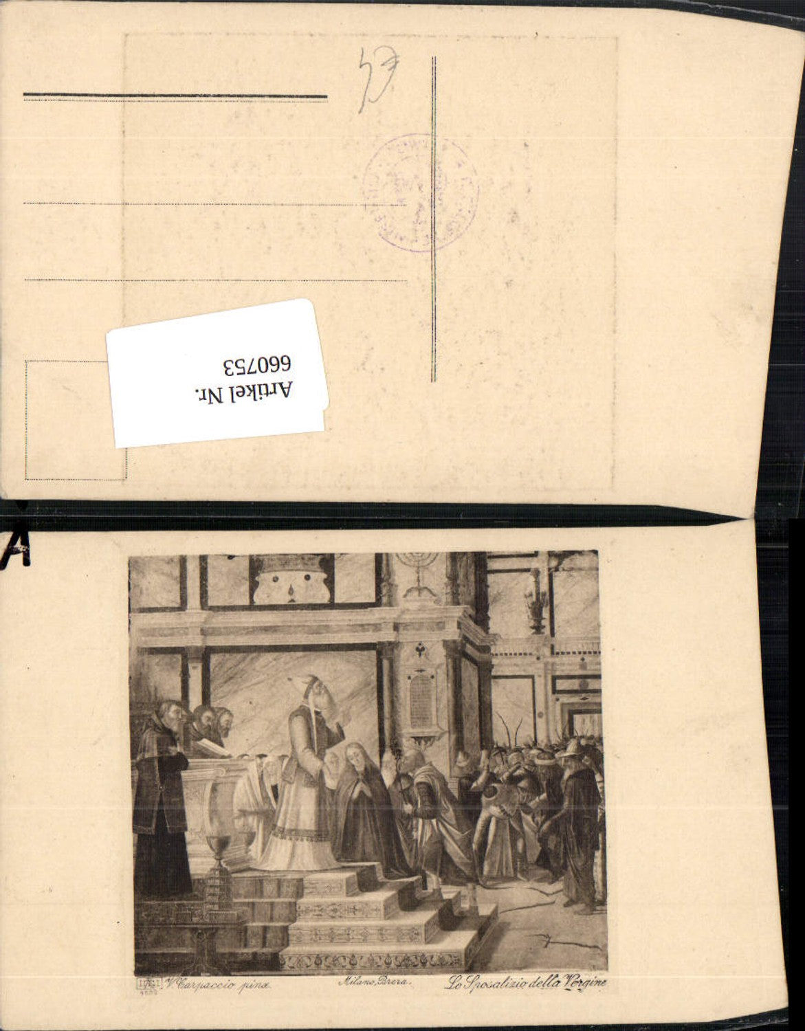 660753,Künstler Ak V. Carpaccio Lo Sposalizio della Vergine