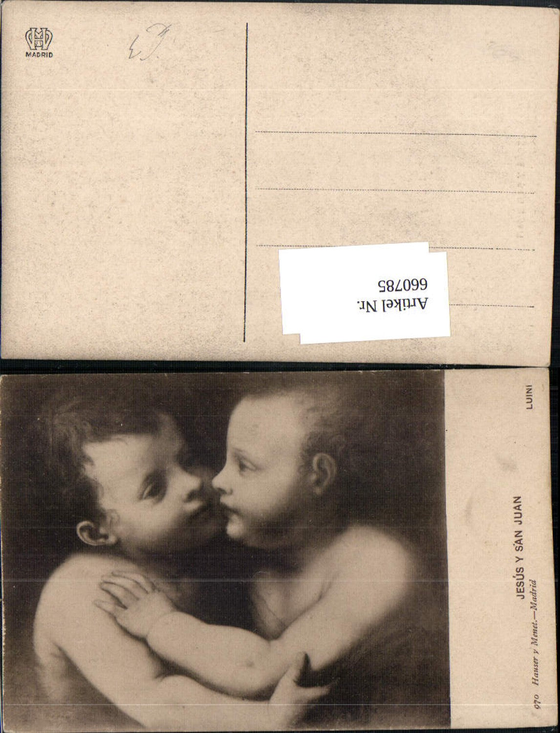 660785,Künstler Ak Luini Jesus y San Juan Kinder