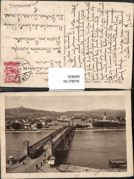 660856,Linz a. d. Donau Urfahr u. Pöstlingberg Brücke pub Hans Hausner 8011/6