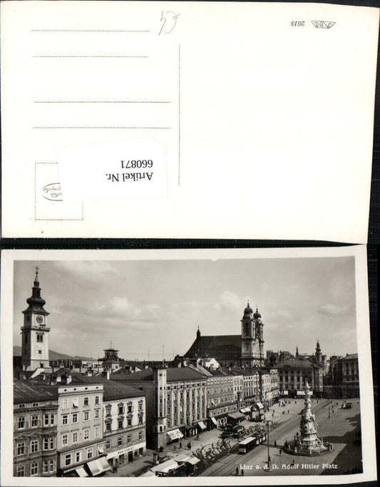 660871,Foto Ak Linz a. d. Donau Hauptplatz
