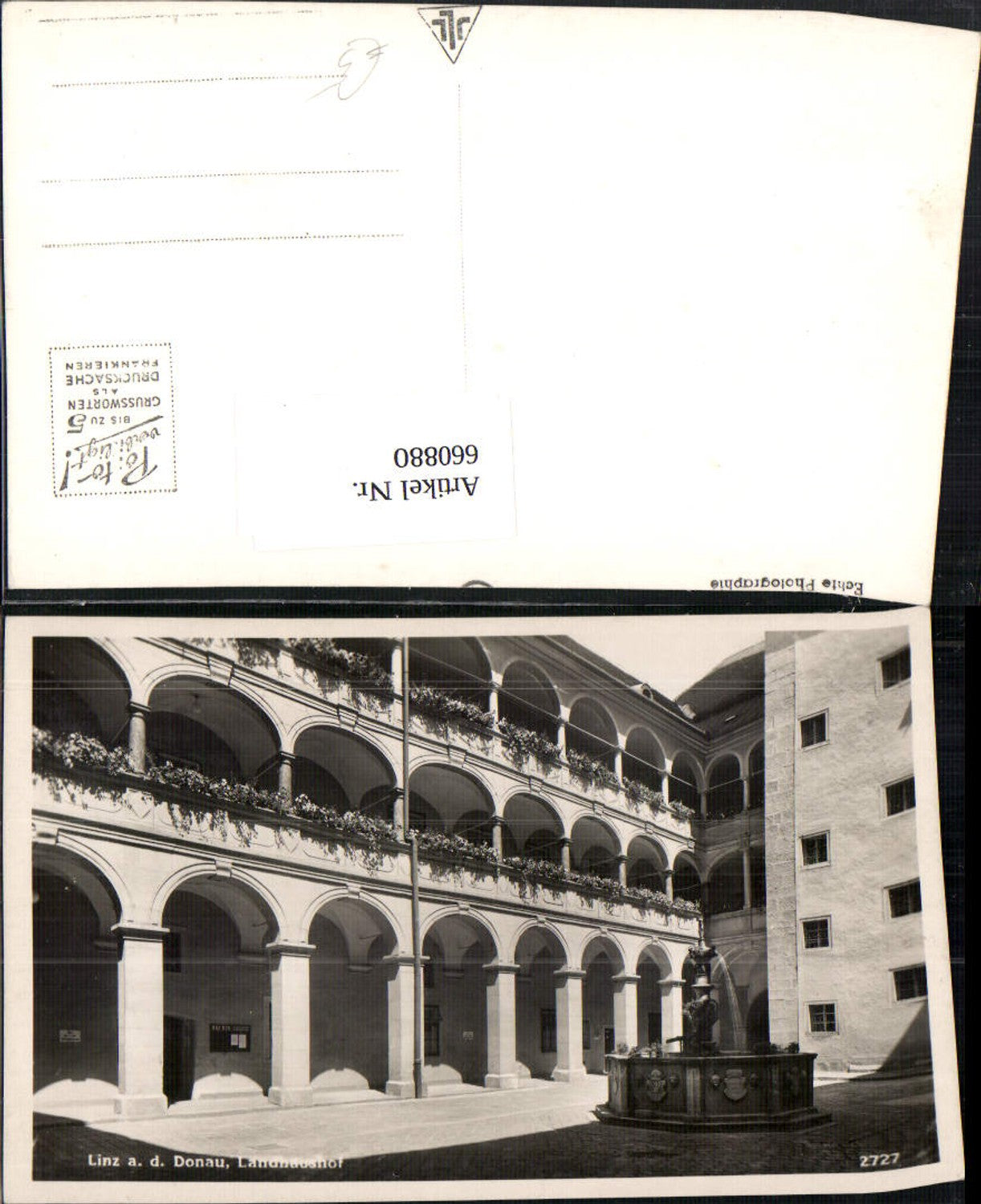 660880,Foto Ak Linz a. d. Donau Landhaushof