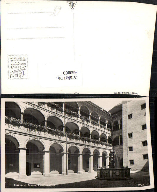 660880,Foto Ak Linz a. d. Donau Landhaushof