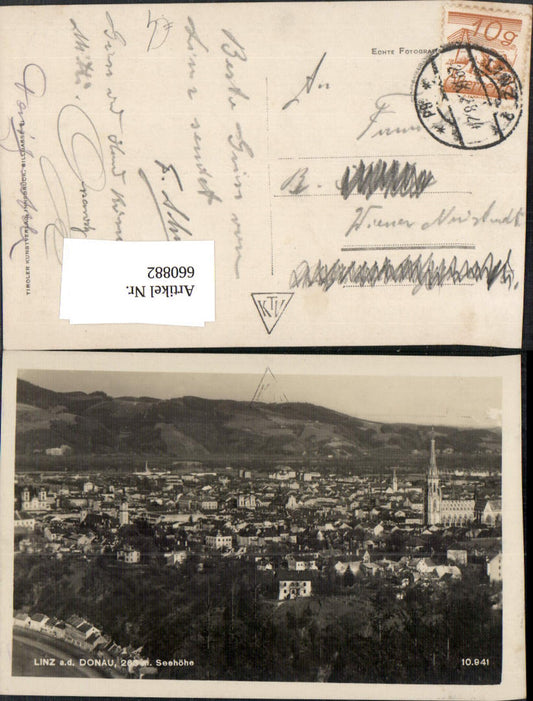 660882,Foto Ak Linz a. d. Donau Ansicht