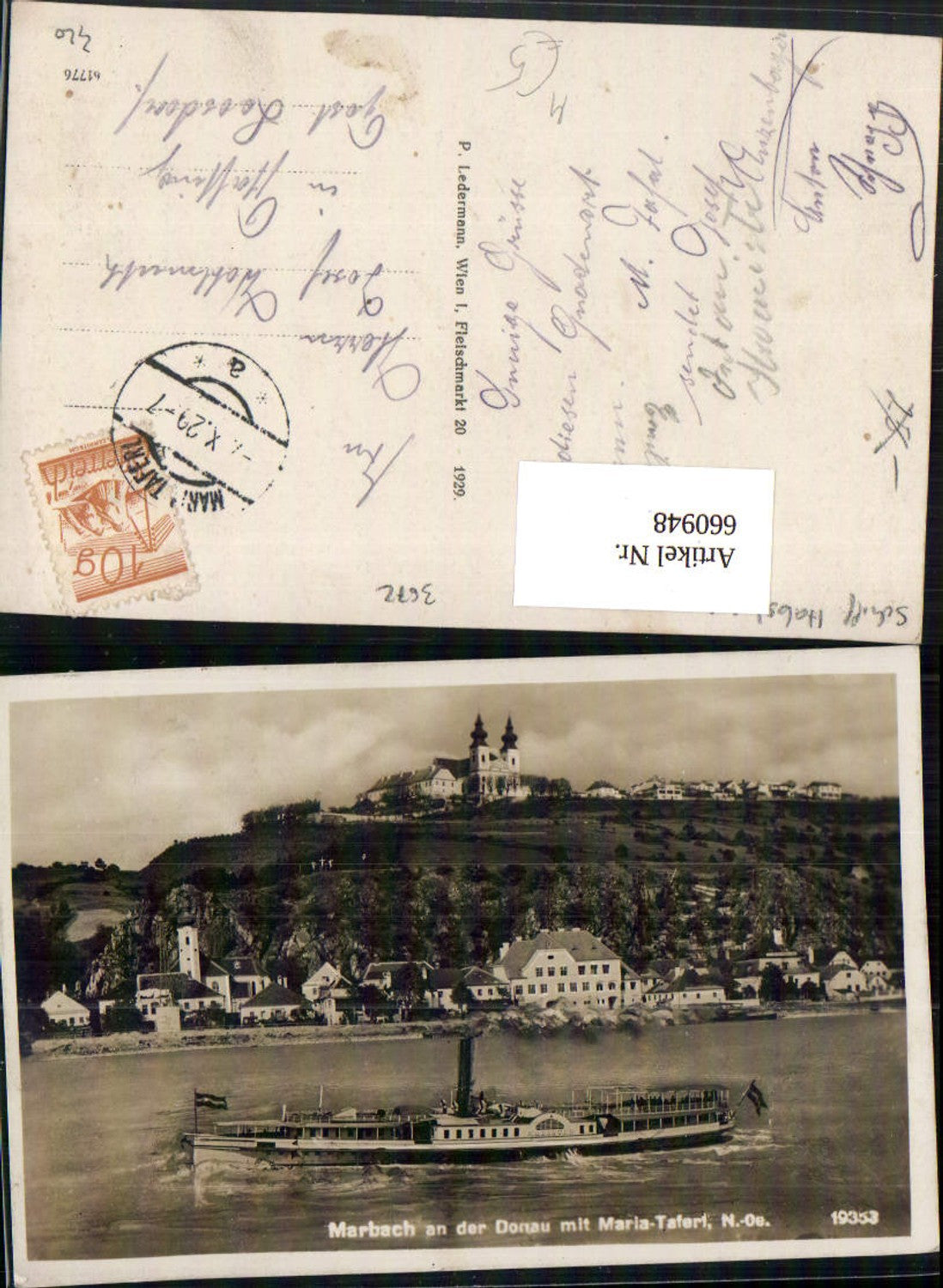 660948,Marbach an der Donau Maria Taferl m. Donau Dampfer Habsburg