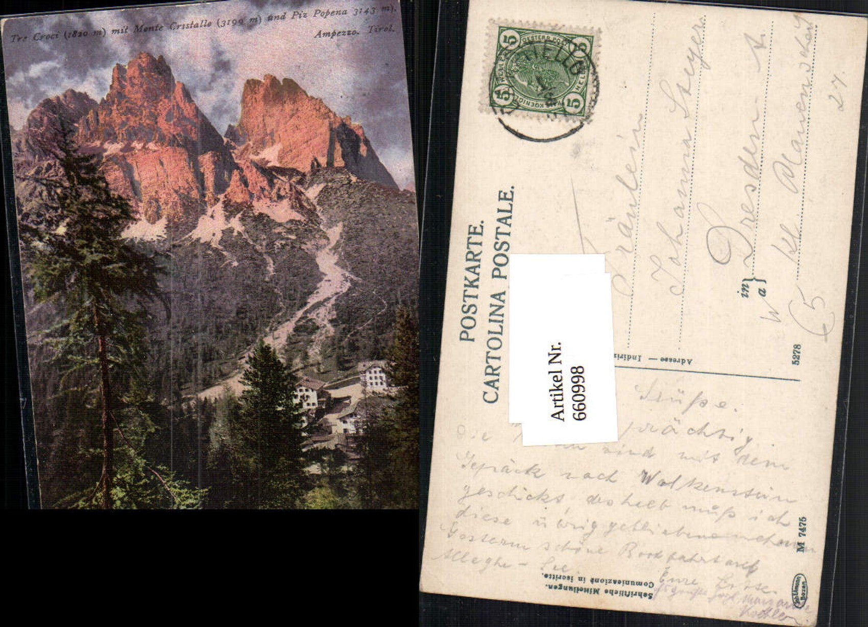 Alte Ansichtskarte – Old Postcard