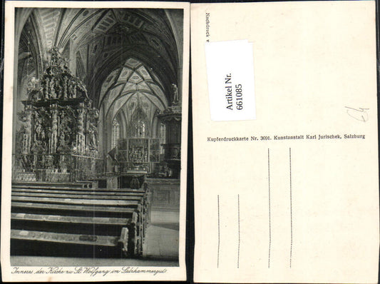 661085,St. Wolfgang im Salzkammergut Inneres d. Kirche