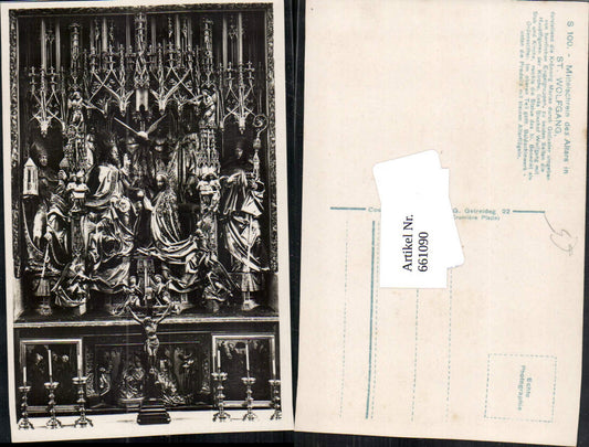 661090,Foto Ak St. Wolfgang im Salzkammergut Mittelschrein Altar Kirche