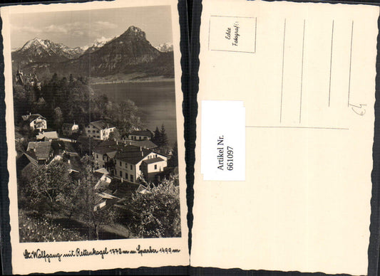 661097,Foto Ak St. Wolfgang im Salzkammergut mit Rettenkogel u. Sparber