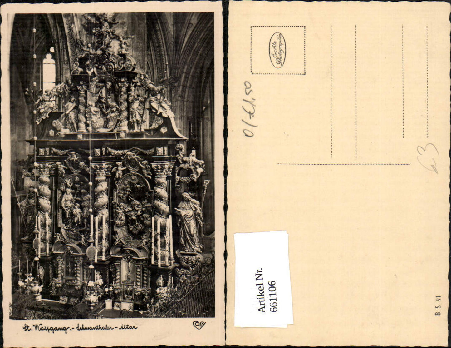 661106,Foto Ak St. Wolfgang im Salzkammergut Schwanthaler-Altar