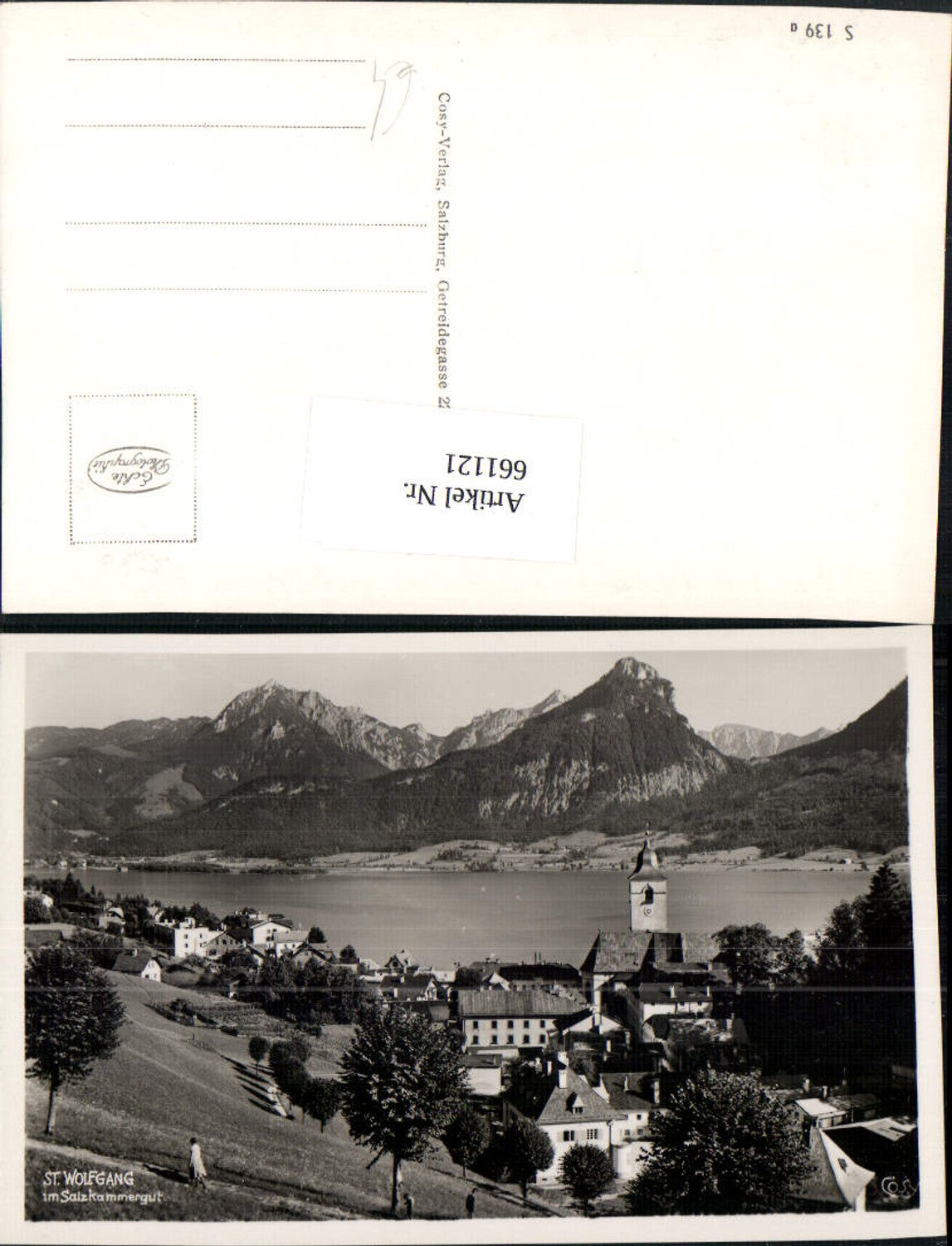 661121,Foto Ak St. Wolfgang im Salzkammergut Ansicht mit Kirche