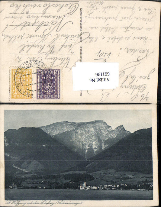 661136,St. Wolfgang im Salzkammergut mit dem Schafberg