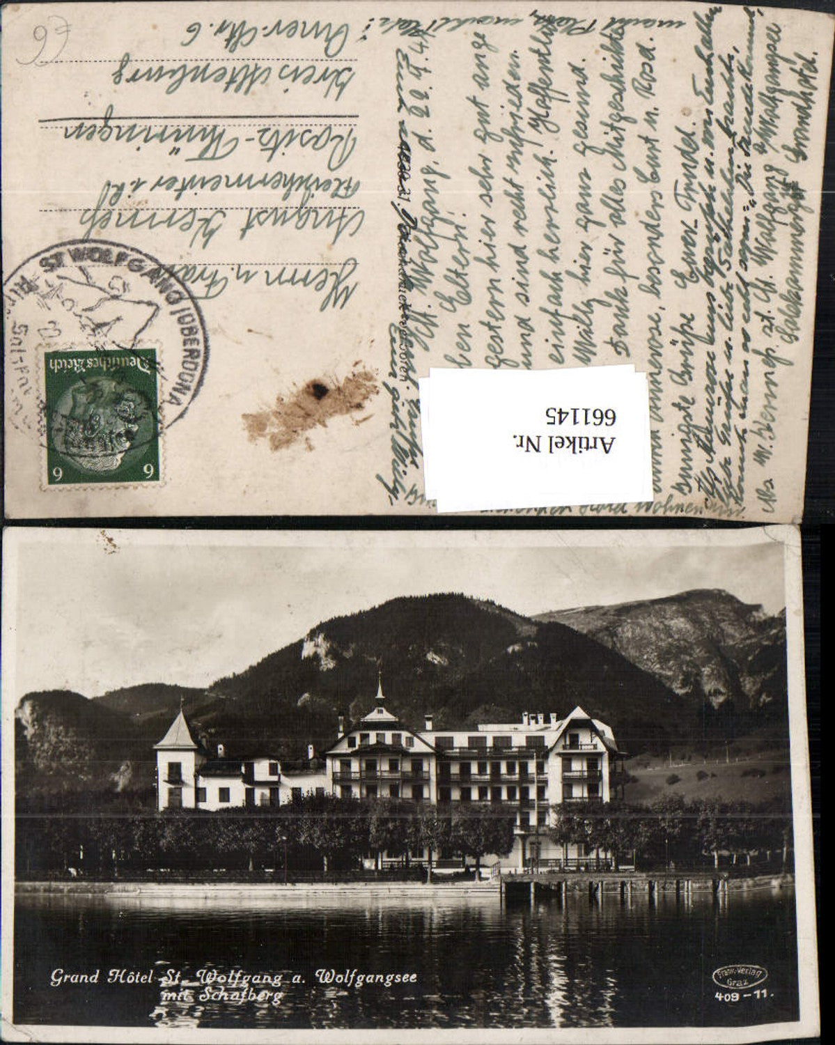 661145,Foto Ak St. Wolfgang im Salzkammergut Grand Hotel Schafberg