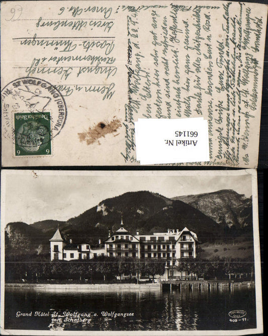 661145,Foto Ak St. Wolfgang im Salzkammergut Grand Hotel Schafberg