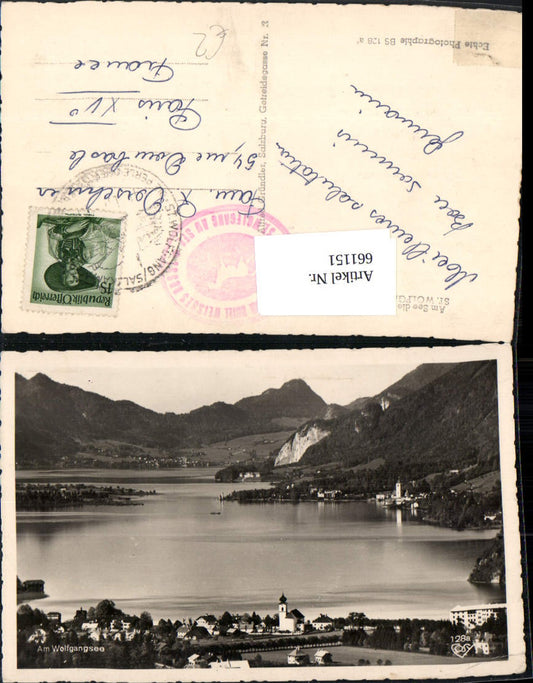 661151,Foto Ak St. Wolfgang im Salzkammergut Strobl Sankt Gilgen