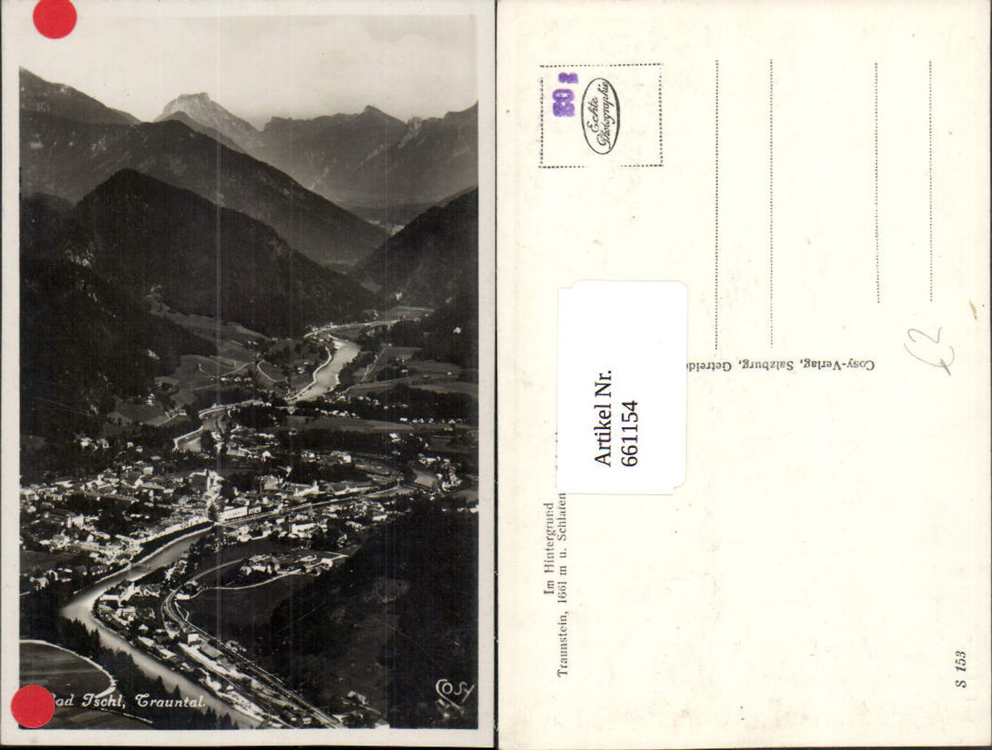 661154,Foto Ak Bad Ischl Trauntal