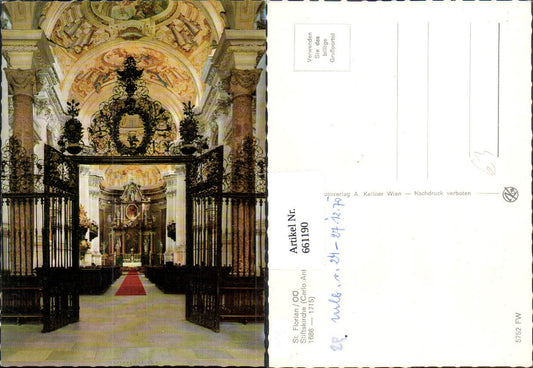 661190,St Florian Stift Stiftskirche Innenansicht