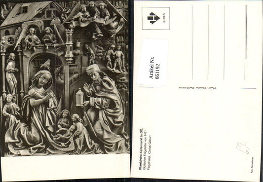 661192,Kefermarkt Kirche Gotischer Flügelaltar Flügelrelief Christi Geburt
