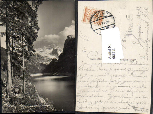 661211,Vorderer Gosausee mit Dachstein Gosau