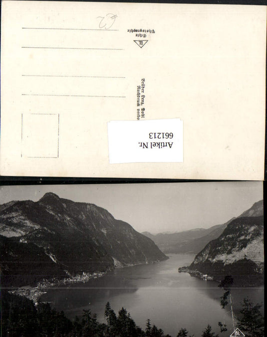 661213,Foto Ak Hallstatt Hallstättersee Salzkammergut