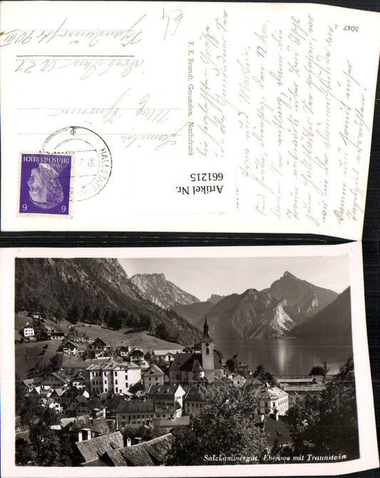 661215,Foto Ak Salzkammergut Ebensee am Traunsee mit Traunstein