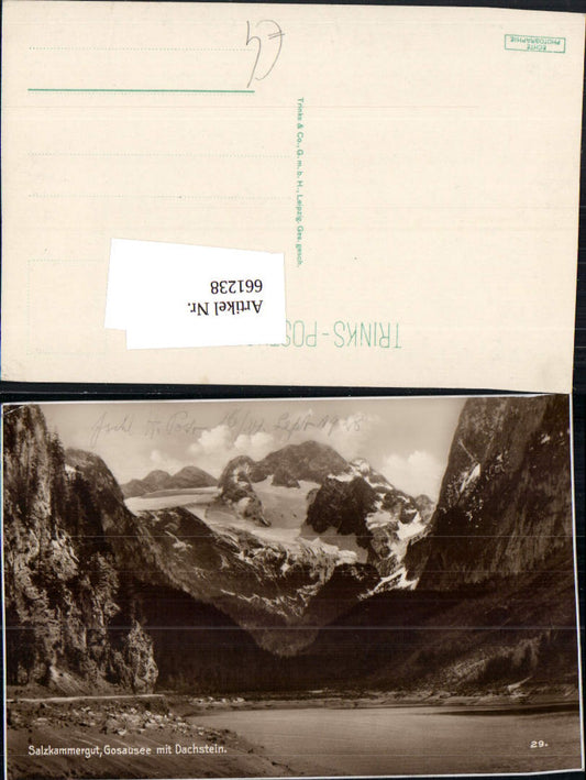 661238,Foto Ak Salzkammergut Gosausee mit Dachstein Gosau