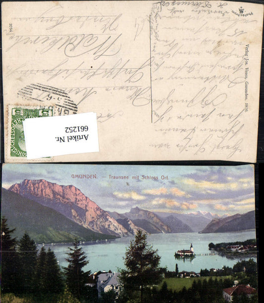 661252,Gmunden Traunsee mit Schloss Ort