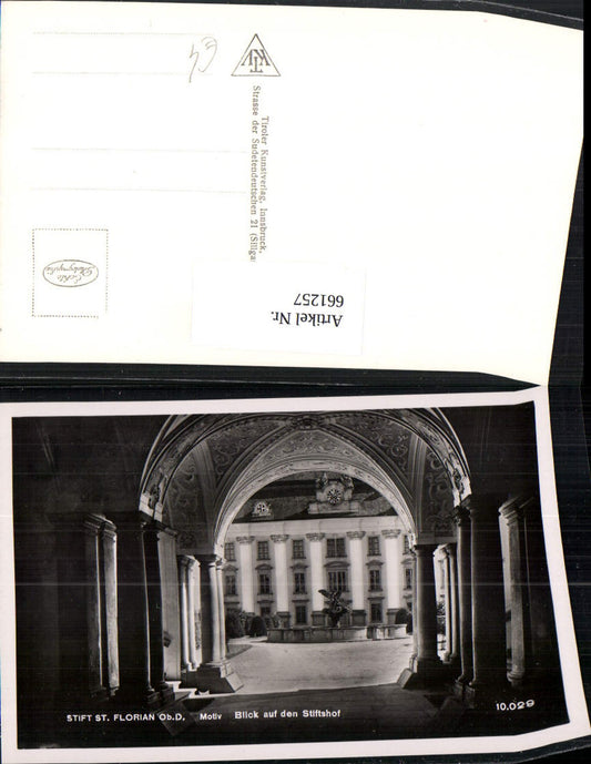 661257,Foto Ak St Florian Stift Motiv Blick auf den Stiftshof