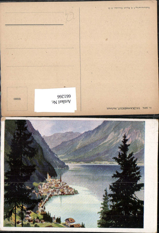 661266,Künstler Ak Salzkammergut Hallstatt