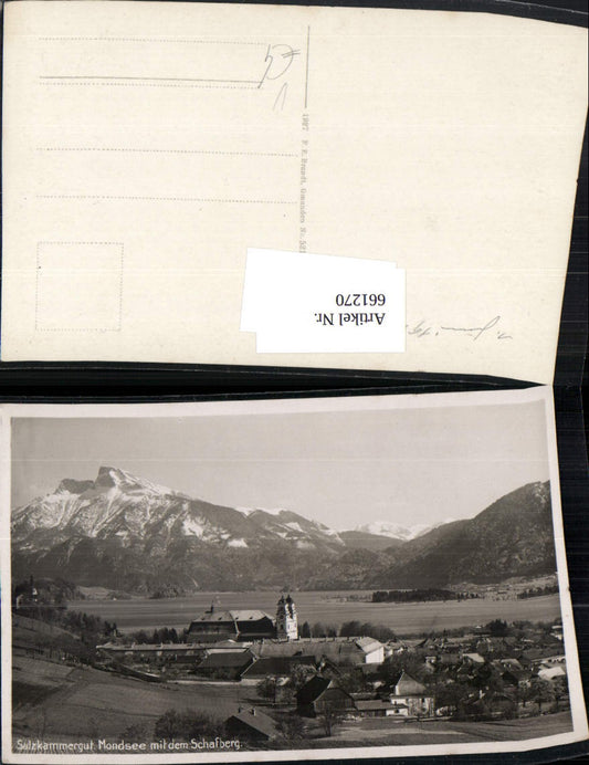 661270,Foto Ak Mondsee mit dem Schafberg Salzkammergut pub F. E. Brandt 5217