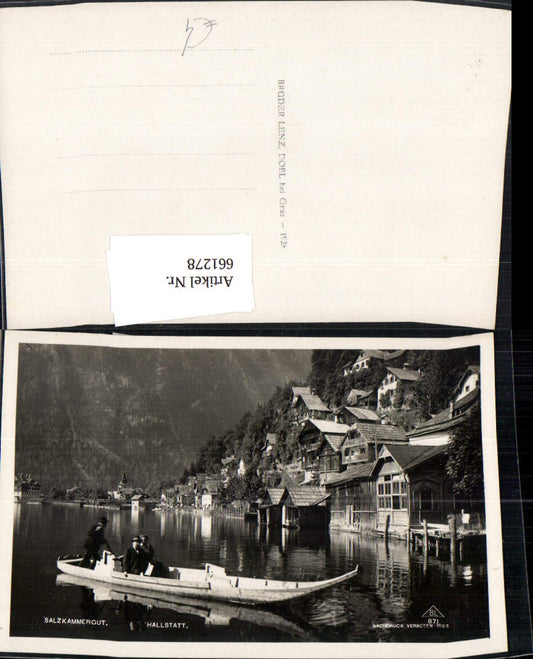661278,Foto Ak Salzkammergut Hallstatt Boot