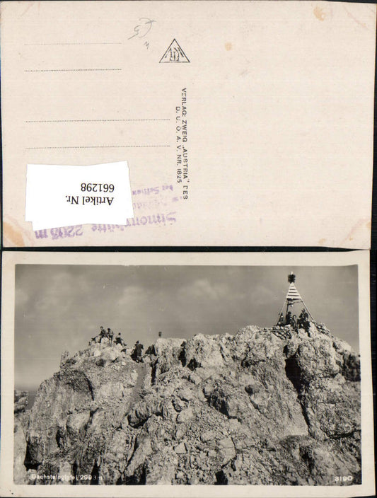 661298,Foto Ak Dachsteingipfel Hallstatt Bergsteigen