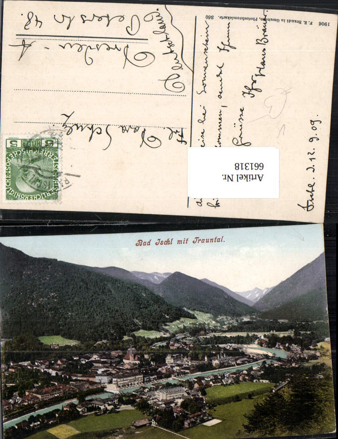 661318,Bad Ischl mit Trauntal pub F. E. Brandt 360