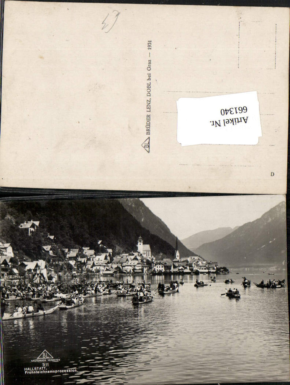 661340,Hallstatt Hallstättersee Fronleichnamsprozession
