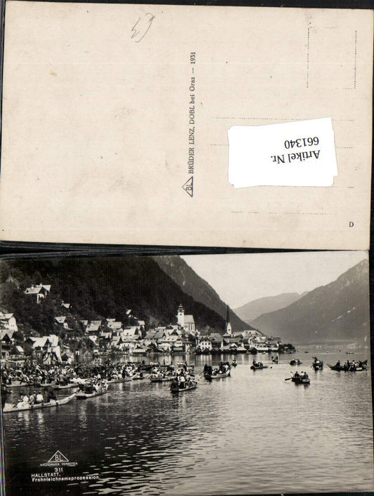 661340,Hallstatt Hallstättersee Fronleichnamsprozession