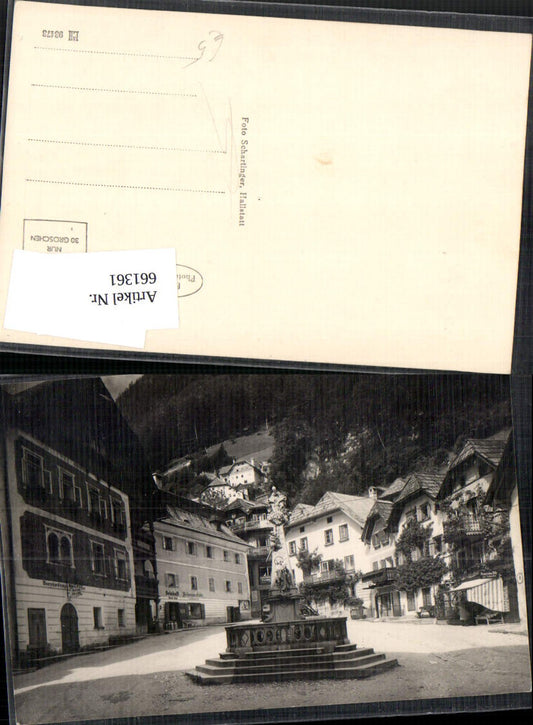 661361,Hallstatt am Hallstättersee Brunnen Markt