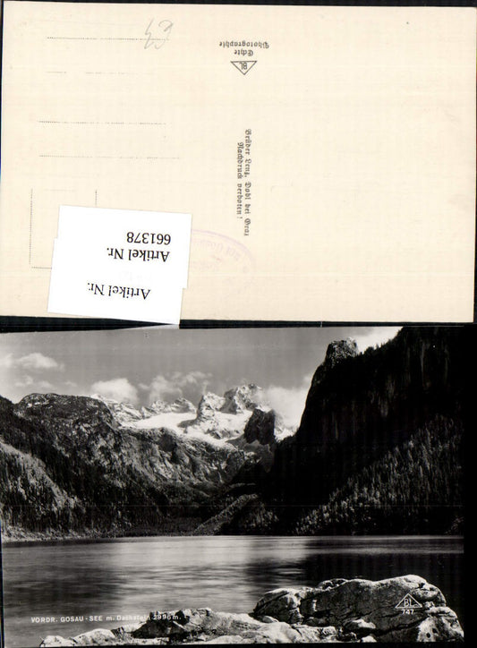 661378,Foto Ak Gosausee mit Dachstein Gosau