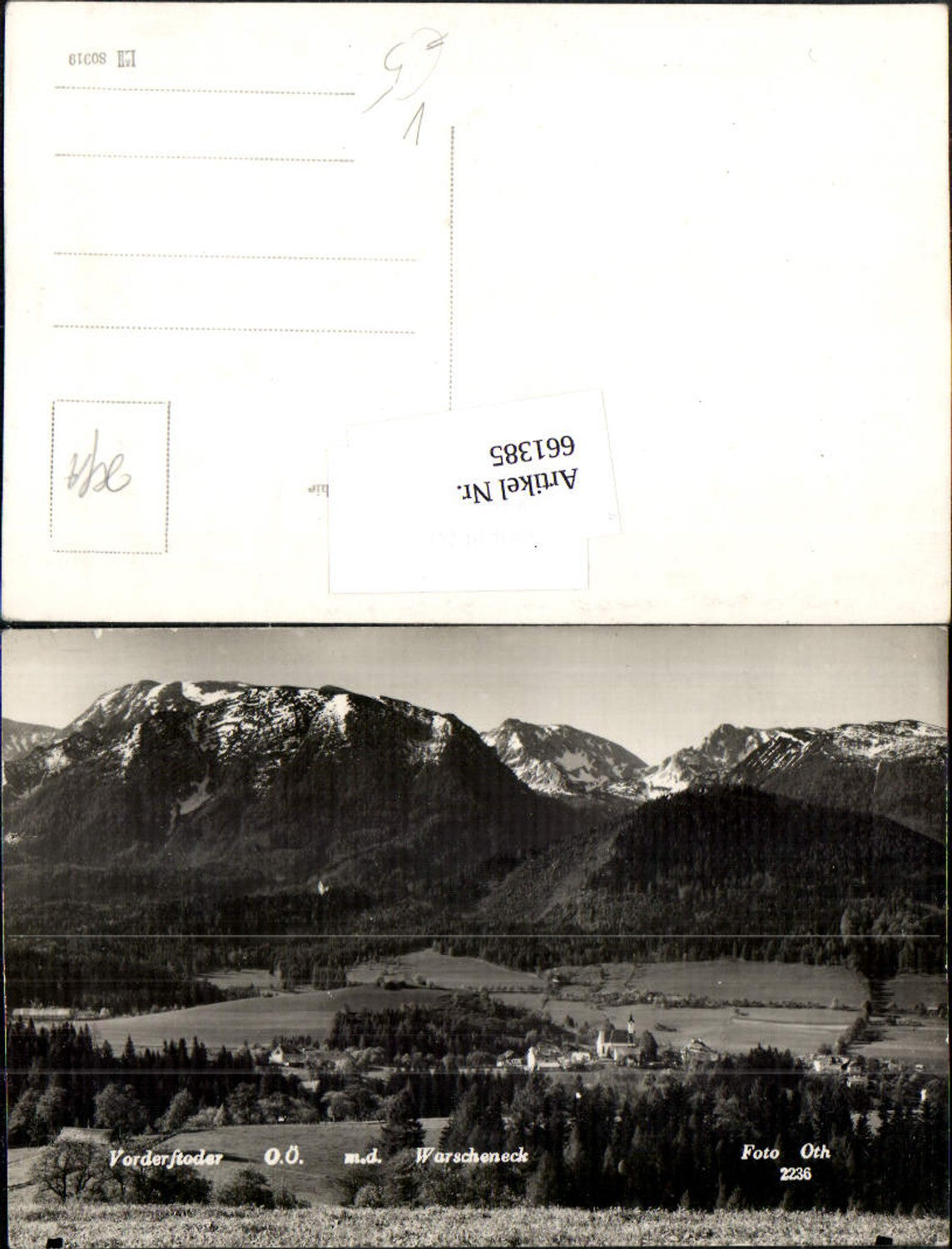 661385,Foto Ak Vorderstoder m. d. Warscheneck pub Foto Oth 2236