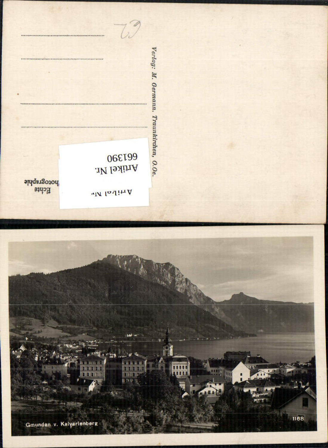 661390,Foto Ak Gmunden v. Kalvarienberg