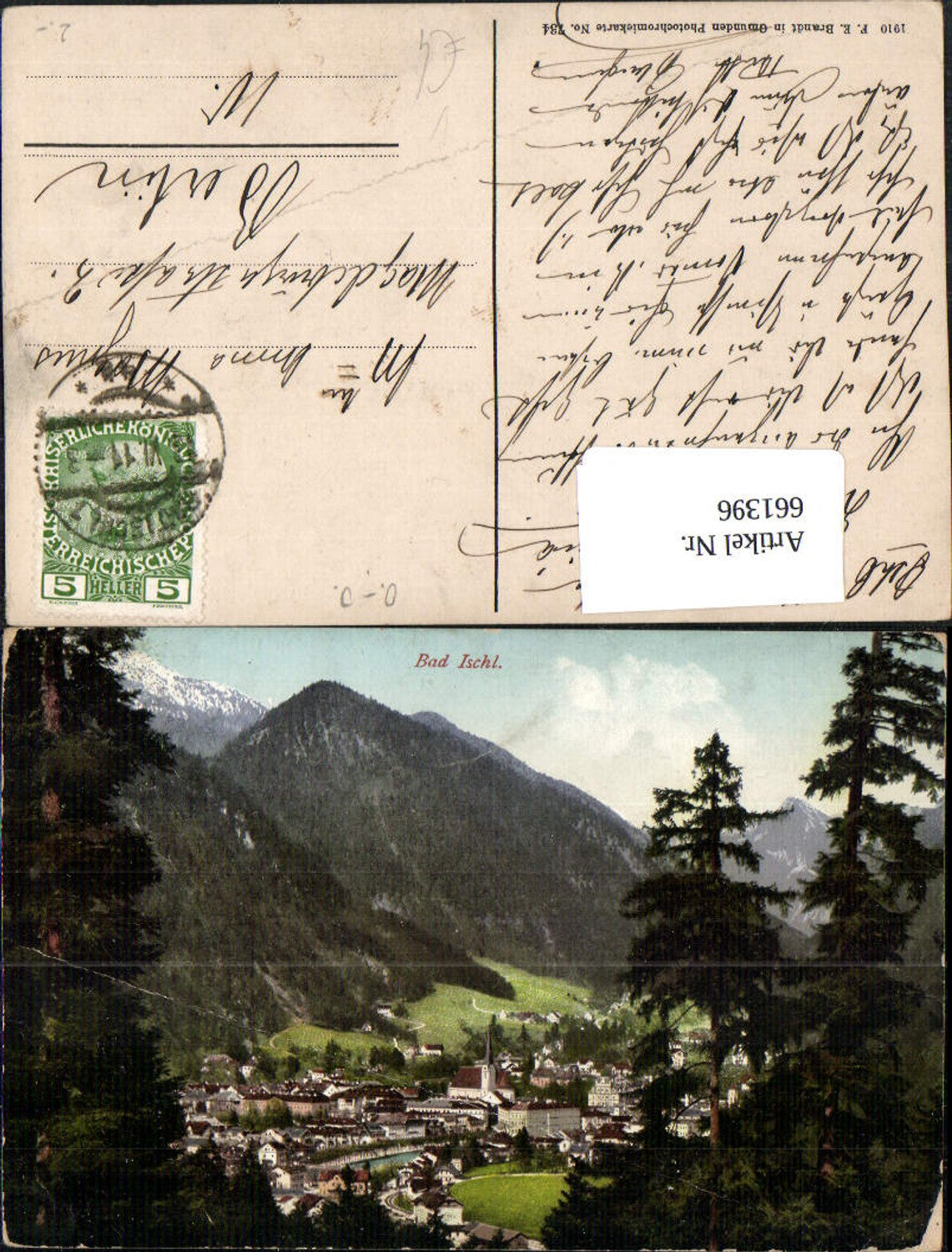661396,Bad Ischl Totale pub F. E. Brandt 734