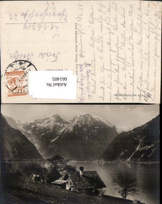 661405,Foto Ak Partie a. Hallstättersee Hallstatt pub Erich Bährendt