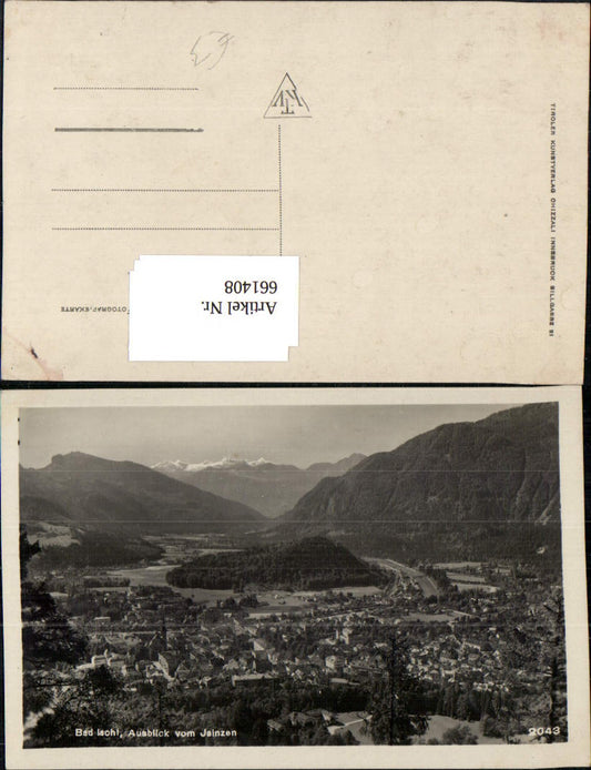 661408,Foto Ak Bad Ischl Ausblick vom Jainzen