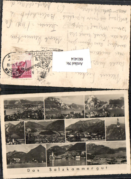 661414,Mehrbild Ak Salzkammergut Gmunden Seilbahn Gondel